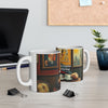Ceramic Mug, (11oz Behind every successful person is a substantial amount of coffee.