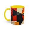 Mug - Colorful African Mask Art Coffee Mug (11, 15oz)
