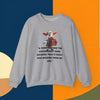 Unisex Heavy Blend™ Crewneck Sweatshirt    A cow playing the accordion Sure, because that’s what was missing from my life.