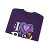 Unisex Heavy Blend™ Crewneck Sweatshirt  I LOVE TO READ DESIGN.