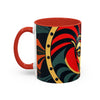 Accent Coffee Mug (11, AFRICAN MASK COLORFULL Coffee Mug