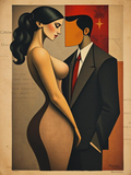 Man and Woman Sexy Playful Wall Art!
