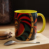 Accent Coffee Mug (11, AFRICAN MASK COLORFULL Coffee Mug
