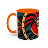 Accent Coffee Mug (11, AFRICAN MASK COLORFULL Coffee Mug