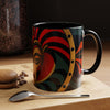 Accent Coffee Mug (11, AFRICAN MASK COLORFULL Coffee Mug