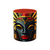 Coffee Mug (11OZ   AFRICAN MASK COLORFULL Coffee Mug
