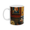 Ceramic Mug, (11oz Behind every successful person is a substantial amount of coffee.