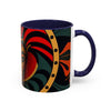 Accent Coffee Mug (11, AFRICAN MASK COLORFULL Coffee Mug
