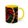 Accent Coffee Mug (11, AFRICAN MASK COLORFULL Coffee Mug