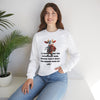Unisex Heavy Blend™ Crewneck Sweatshirt    A cow playing the accordion Sure, because that’s what was missing from my life.