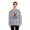 Unisex Heavy Blend™ Crewneck Sweatshirt    A cow playing the accordion Sure, because that’s what was missing from my life.