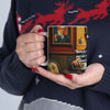 Ceramic Mug, (11oz Behind every successful person is a substantial amount of coffee.