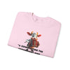 Unisex Heavy Blend™ Crewneck Sweatshirt    A cow playing the accordion Sure, because that’s what was missing from my life.