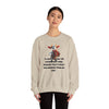 Unisex Heavy Blend™ Crewneck Sweatshirt    A cow playing the accordion Sure, because that’s what was missing from my life.