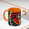 Accent Coffee Mug (11, AFRICAN MASK COLORFULL Coffee Mug