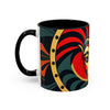 Accent Coffee Mug (11, AFRICAN MASK COLORFULL Coffee Mug