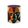 Mug - Colorful African Mask Art Coffee Mug (11, 15oz)