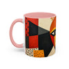 Mug - Colorful African Mask Art Coffee Mug (11, 15oz)