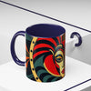 Accent Coffee Mug (11, AFRICAN MASK COLORFULL Coffee Mug