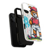 Teddy bear golf-themed iPhone 16 case