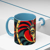 Accent Coffee Mug (11, AFRICAN MASK COLORFULL Coffee Mug