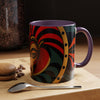 Accent Coffee Mug (11, AFRICAN MASK COLORFULL Coffee Mug