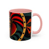 Accent Coffee Mug (11, AFRICAN MASK COLORFULL Coffee Mug