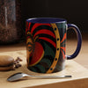 Accent Coffee Mug (11, AFRICAN MASK COLORFULL Coffee Mug