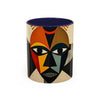 Mug - Colorful African Mask Art Coffee Mug (11, 15oz)