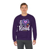 Unisex Heavy Blend™ Crewneck Sweatshirt  I LOVE TO READ DESIGN.