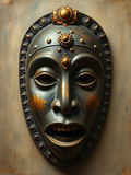 African mask digital download print!