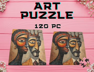 art picture puzzle boasts 120 pieces