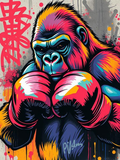 BOXING APE WALL ART DOWN LOAD